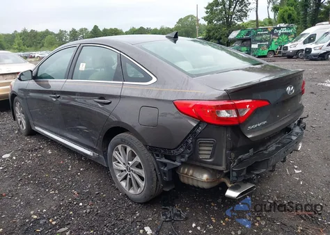 2017 Hyundai Sonata Sport z USA, uszkodzony, nr VIN 5NPE34AF7HH462495